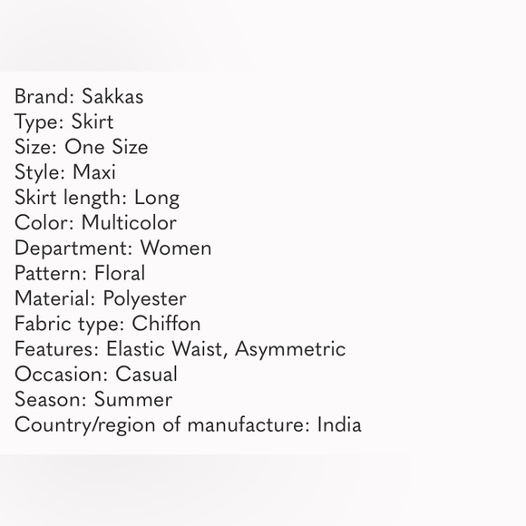 Sakkas Women's Maxi Skirt Lemon Print Tiered Asymmetrical Chiffon One Size Flowy - Picture 8 of 8